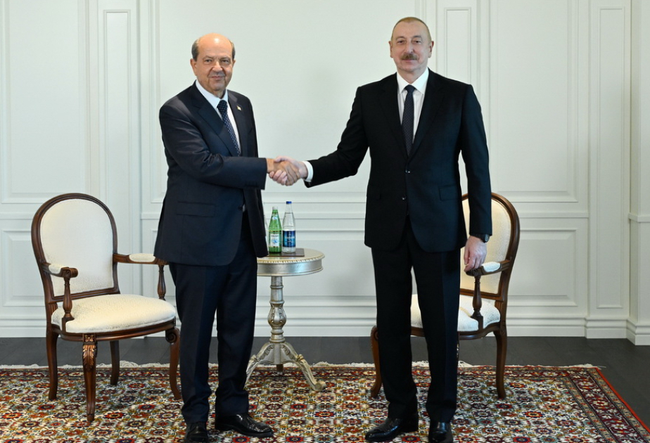 Präsident Ilham Aliyev empfängt den Präsidenten der Türkischen Republik Nordzypern in Schuscha  VIDEO