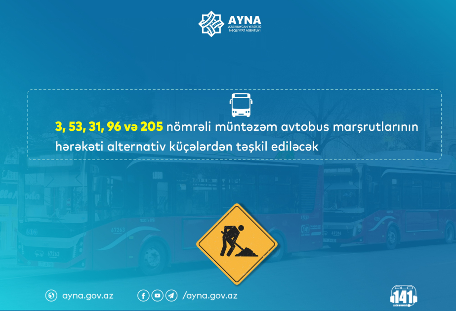 Mikayıl Müşfiq küçəsində nəqliyyat vasitələrinin hərəkətinə müvəqqəti olaraq məhdudiyyət qoyulacaq