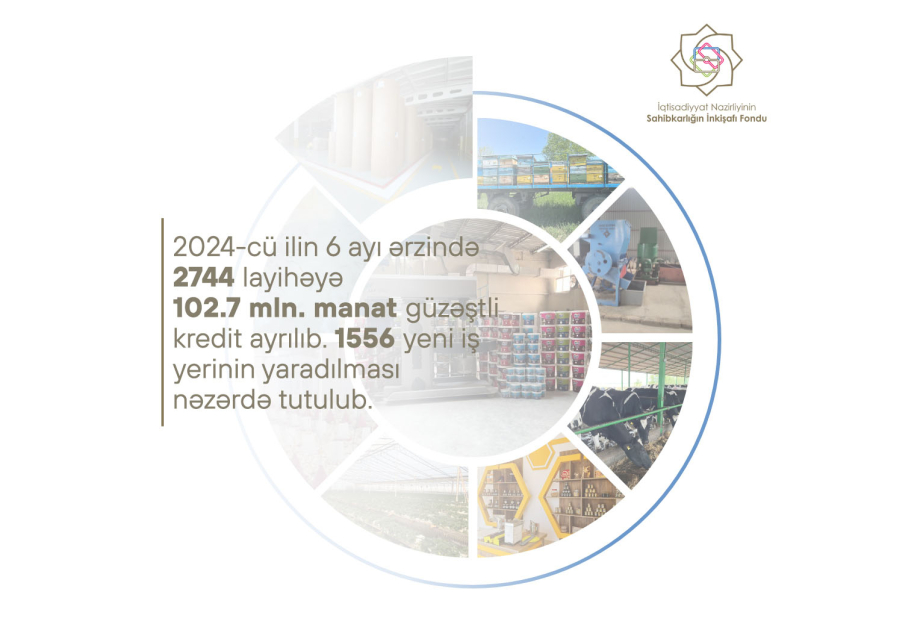 Sahibkarlığın İnkişafı Fondu: Altı ayda 102,7 milyon manat güzəştli kredit verilib