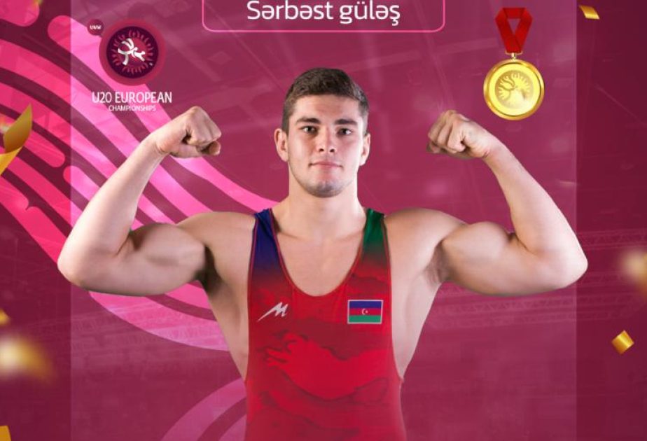 Azerbaijani freestyle wrestler claims gold at European Championships