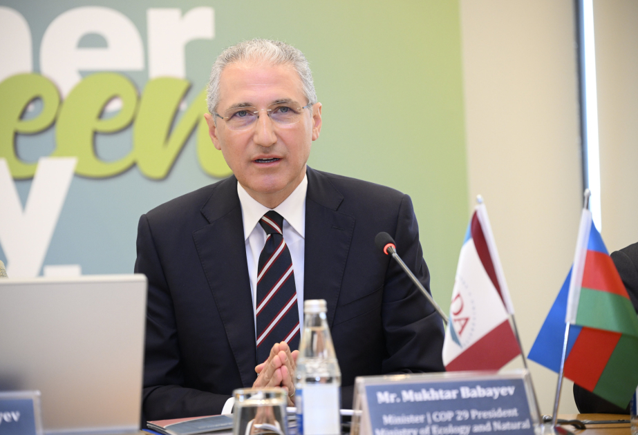 Muxtar Babayev: Məqsədimiz qlobal istiləşməni 1,5 dərəcəyə qədər azaltmaqdır