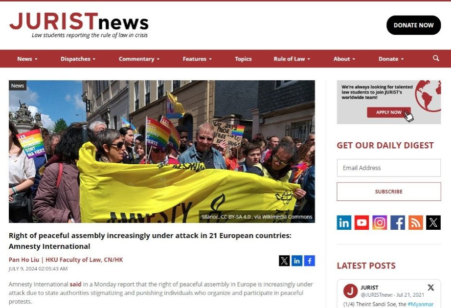 Amnesty International: мирные протесты ограничивают в 21 стране Европы