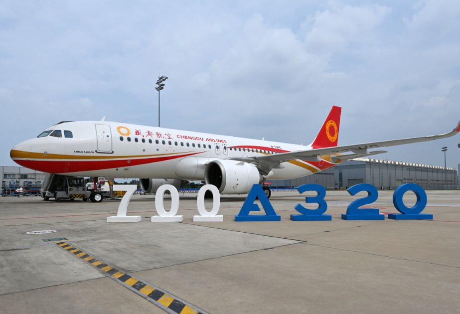 “Airbus”ın Çindəki müəssisəsində 700-cü “A320” təyyarəsi istehsal olunub VİDEO