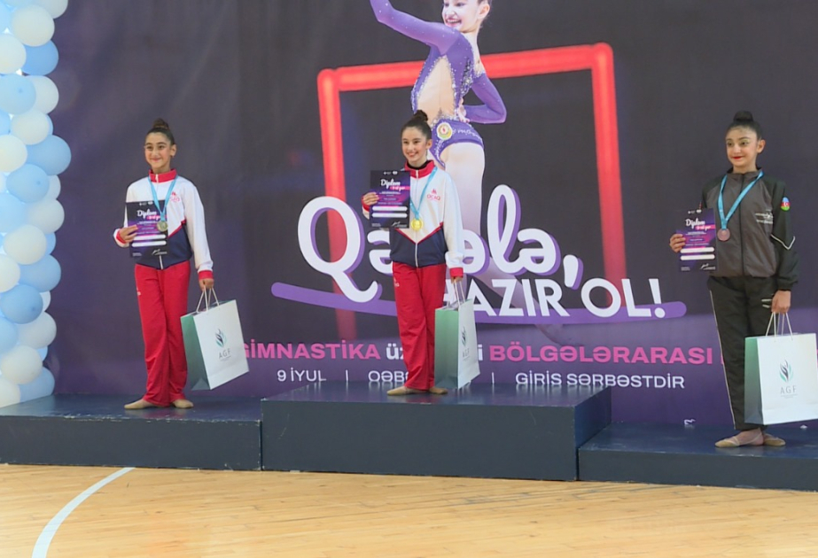 Qəbələdə bədii gimnastika üzrə 8-ci bölgələrarası kubok yarışlarının qalibləri mükafatlandırılıb