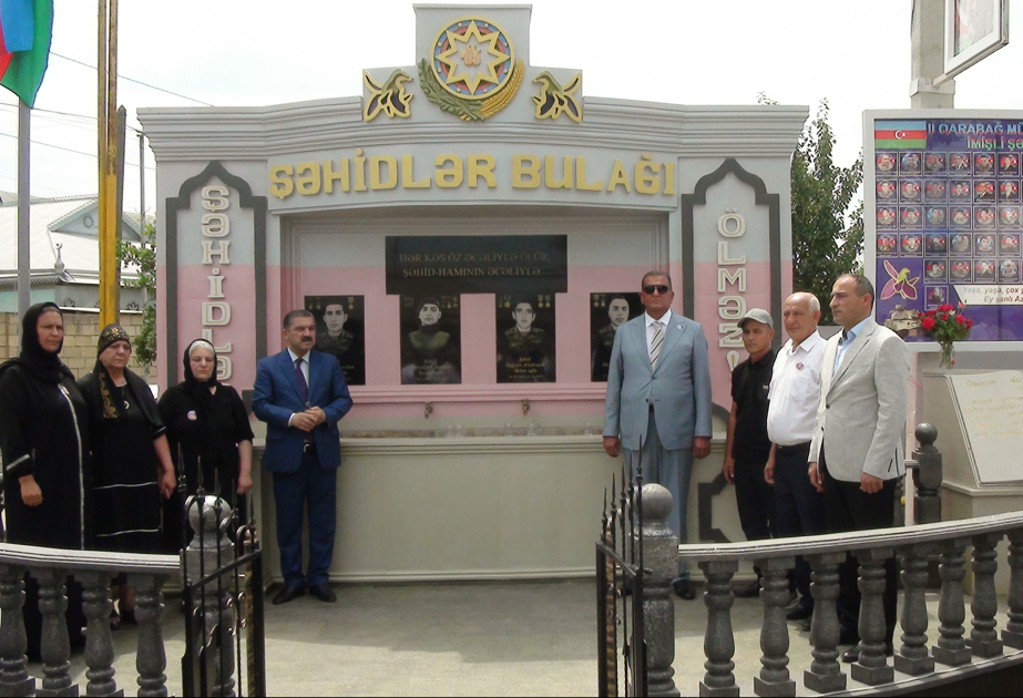 İmişlidə 4 dost şəhidin adına bulaq istifadəyə verilib