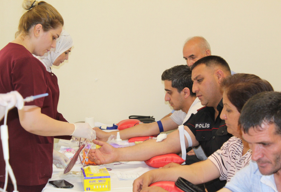 Qəbələdə 180 nəfər könüllü qan verib