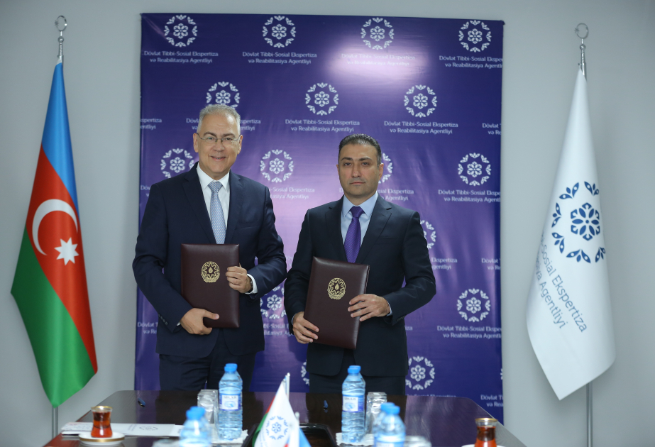 ®  Dövlət Tibbi-Sosial Ekspertiza və Reabilitasiya Agentliyi ilə Dövlət Gömrük Komitəsinin Tibbi Xidmət İdarəsi arasında memorandum imzalanıb
