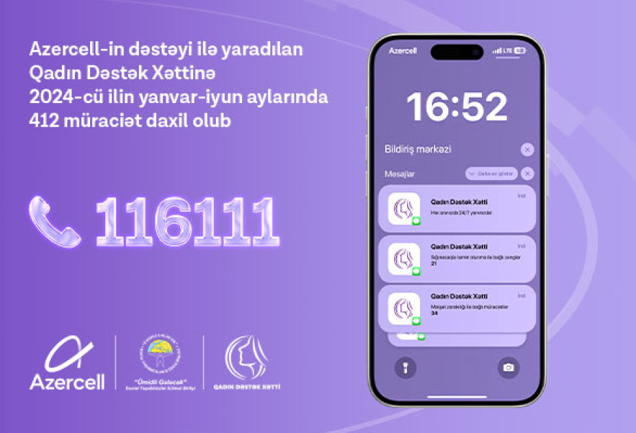 ®  За первое полугодие 2024 года на «Женскую горячую линию» поступило 412 обращений