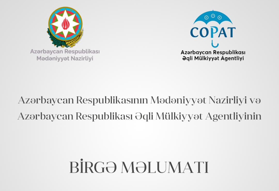 Mədəniyyət Nazirliyi və Əqli Mülkiyyət Agentliyi “Qarabağ” mahnısı ilə bağlı birgə məlumat yayıb