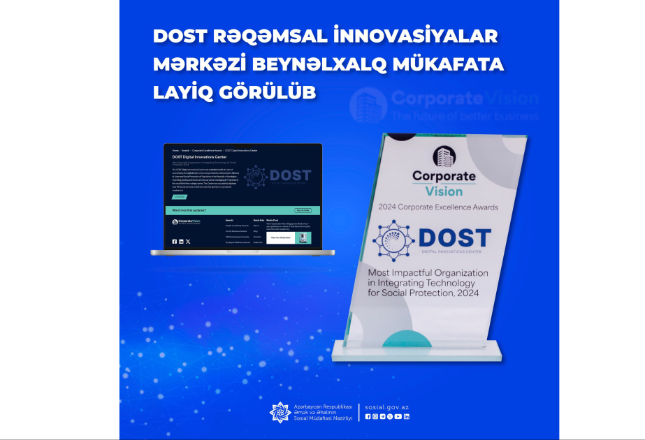 DOST RİM Böyük Britaniyada keçirilən müsabiqədə mükafata layiq görülüb