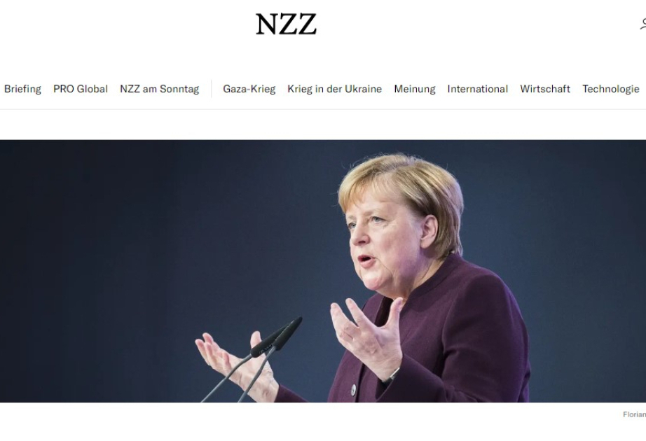 İsveçrə qəzeti Angela Merkelin yubileyindən yazıb