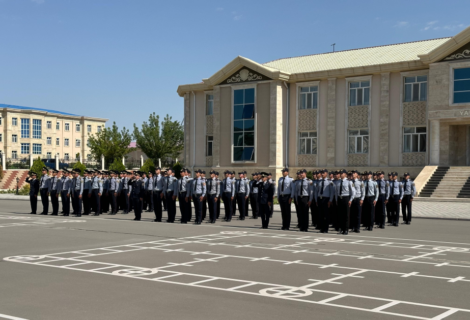 Naxçıvandakı Orta İxtisas Polis Məktəbində gənc əməkdaşların andiçmə mərasimi keçirilib