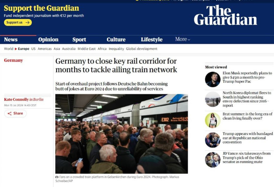 Германия решает проблемы устаревшей железнодорожной сети