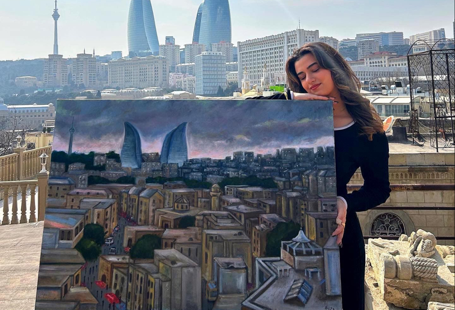 Gənc rəssam: Ən böyük arzum Şuşanın gözəl təbiət mənzərələrini kətana köçürməkdir
