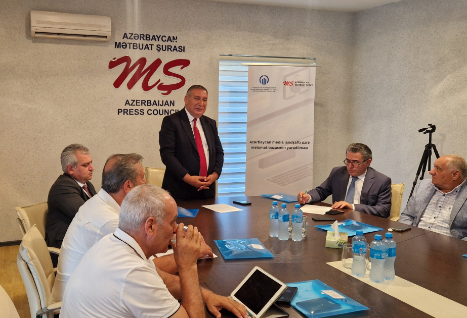 Mətbuat Şurası “Azərbaycan media landşaftı üzrə məlumat bazası” layihəsi üzrə ilk toplantısını keçirib