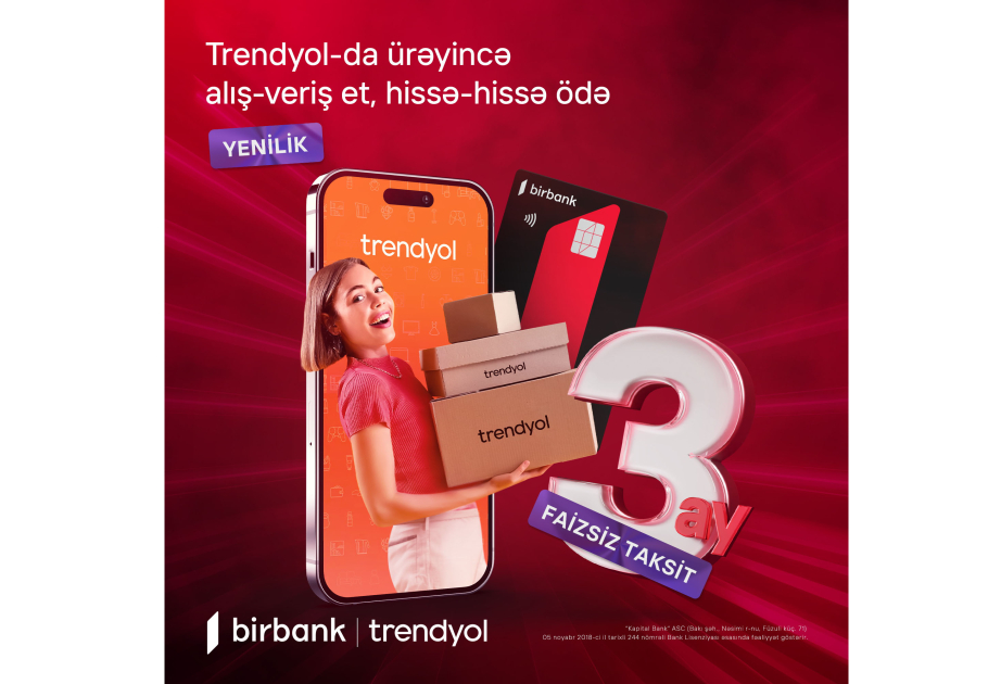 ®  Владельцы карт рассрочки Birbank могут оплачивать покупки на Trendyol в рассрочку