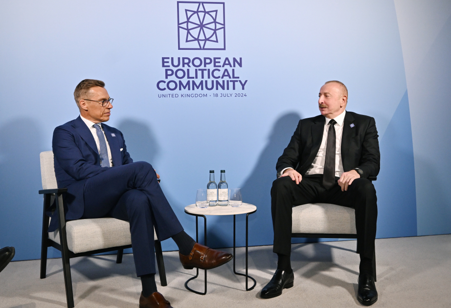 President of Azerbaijan Ilham Aliyev met with President of Finland Alexander Stubb in Oxford VIDEO