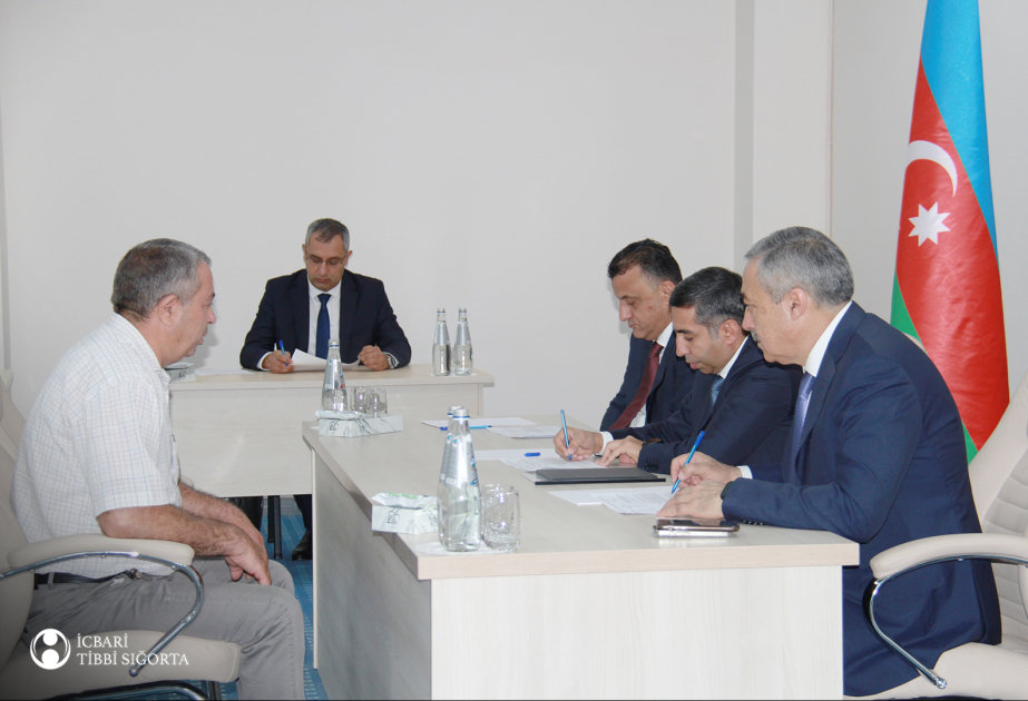 İcbari Tibbi Sığorta üzrə Dövlət Agentliyinin rəhbəri Şəkidə vətəndaşların müraciətlərini dinləyib