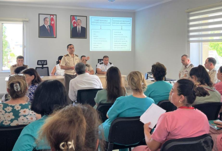 Fövqəladə Hallar Nazirliyi bir neçə mərkəzdə maarifləndirmə tədbiri keçirib