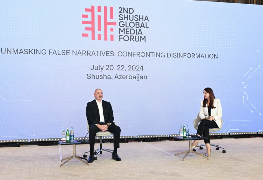 Ouverture de la 2ème édition du Global Media Forum de ChouchaLe président Ilham Aliyev participe au Forum MIS A JOUR VIDEO
