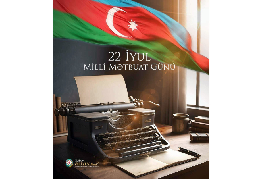 Le président Ilham Aliyev partage une publication relative à la Journée nationale de la presse