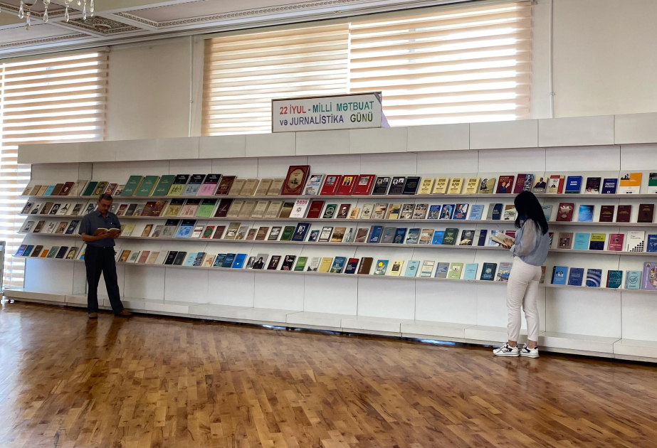 Milli Kitabxanada “22 İyul – Milli Mətbuat və Jurnalistika Günü” adlı kitab sərgisi açılıb