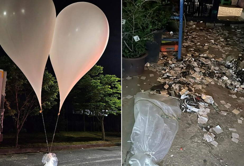 Un ballon de déchets nord-coréen est retombé dans l'enceinte du bureau présidentiel à Séoul