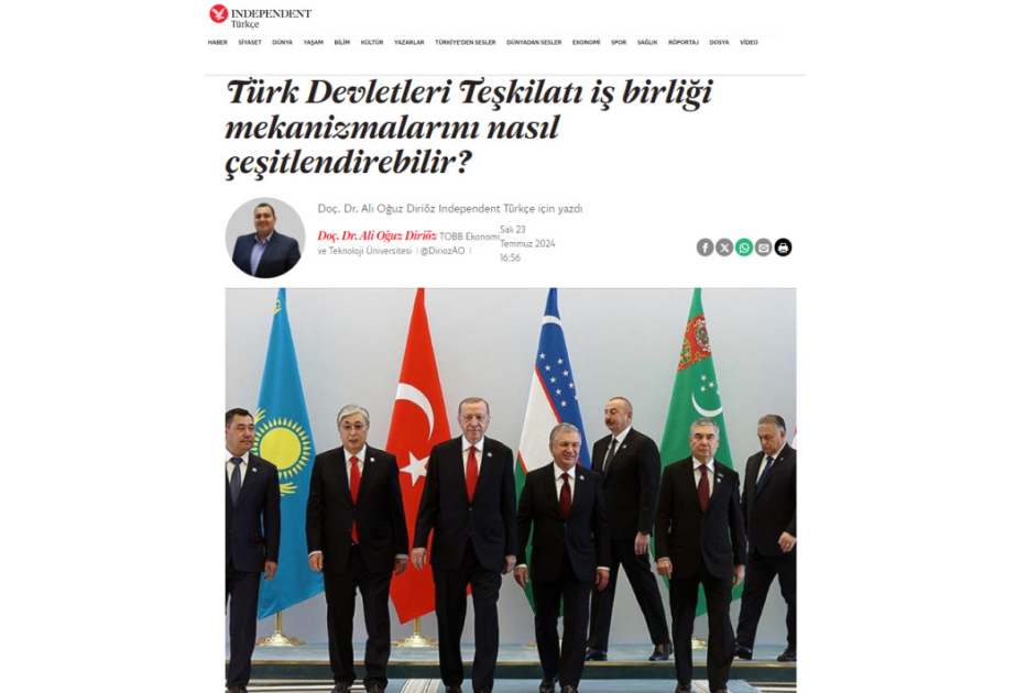 Турецкий эксперт: Зангезурский коридор - маршрут мира, который необходимо открыть при первой возможности