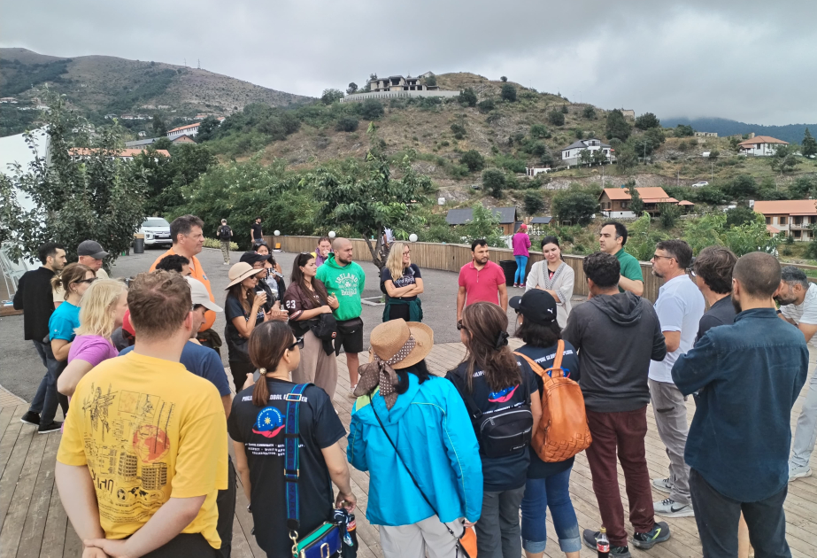 International travelers visit Azerbaijan’s Lachin district
