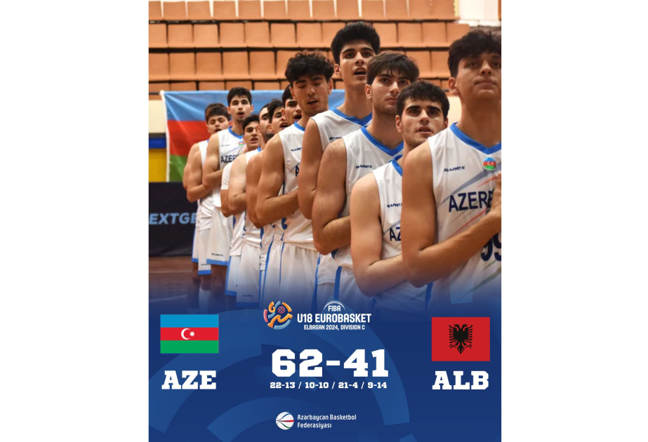 Avropa çempionatı: Azərbaycan basketbol millisi Albaniyanı məğlub edərək finala yüksəlib