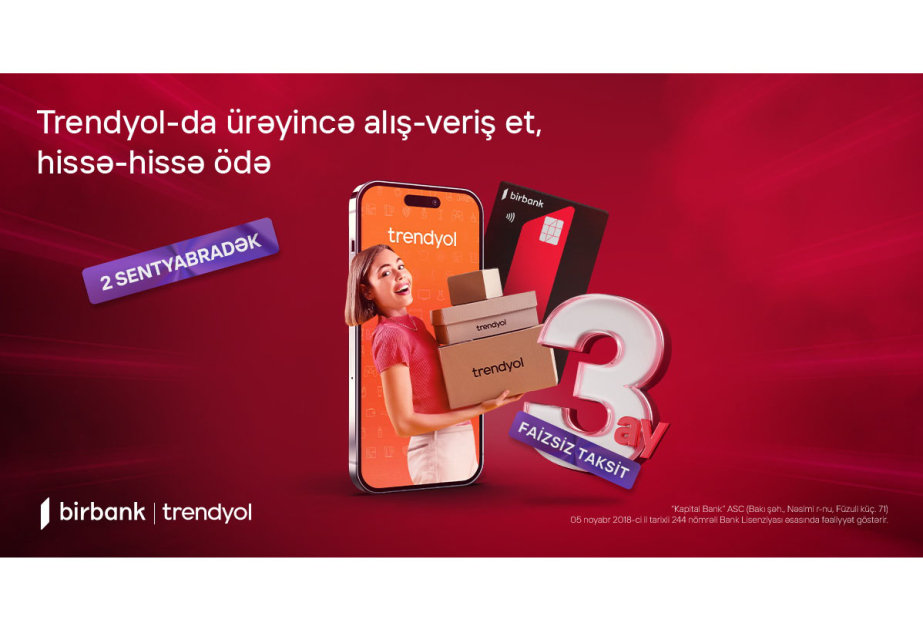 ®  Great news for Birbank installment cardholders: The installment option for Trendyol payments has been extended