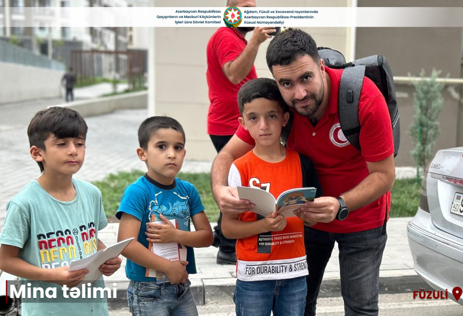 Füzuliyə yeni köçən sakinlərə ilk dəfə mina təhlükəsi ilə bağlı təlim keçirilib