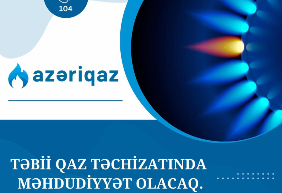Paytaxtın 4 rayonunun qaz təchizatında fasilə yaranacaq