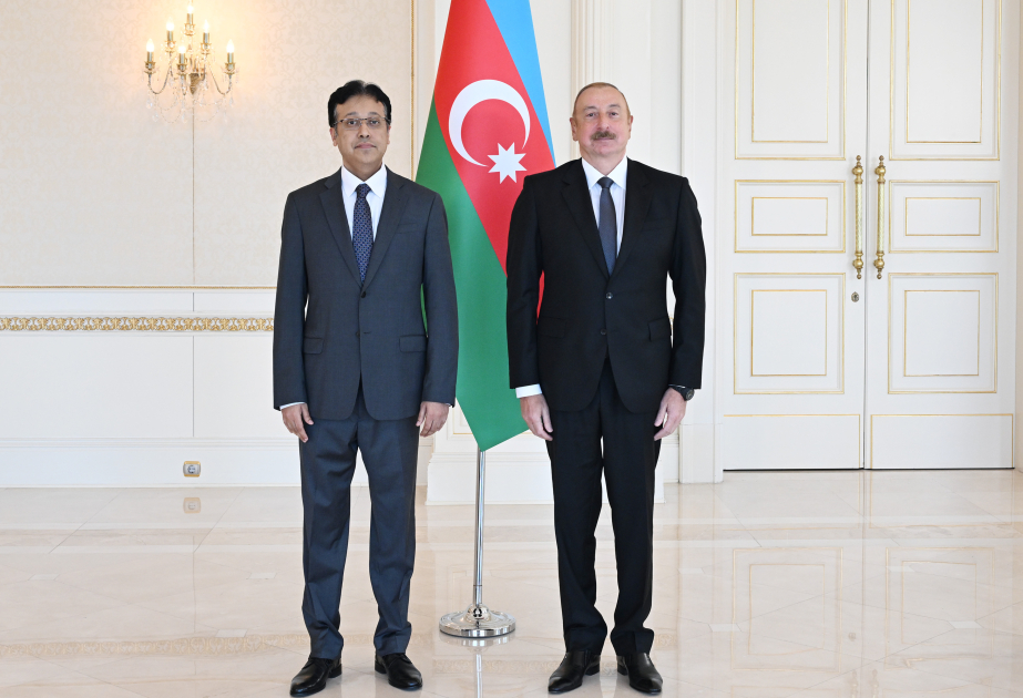 President Ilham Aliyev received credentials of incoming ambassador of Pakistan to Azerbaijan VIDEO