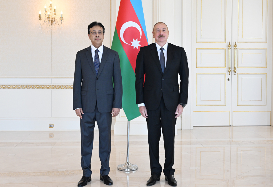 El Presidente Ilham Aliyev recibió las credenciales del Embajador entrante de Pakistán