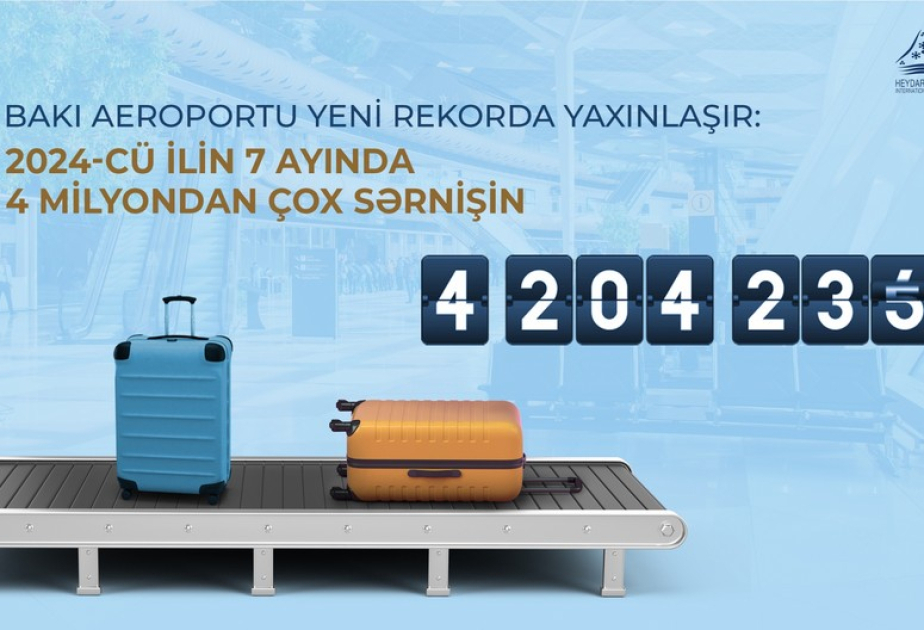 Baku airport approaches new record: over 4 million passengers in 7 months of 2024