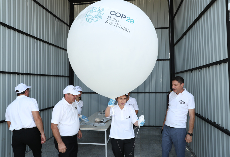 Maştağa aerostansiyasında aeroloji müşahidələr bərpa edilib, ilk radiozond hava şarı buraxılıb VİDEO