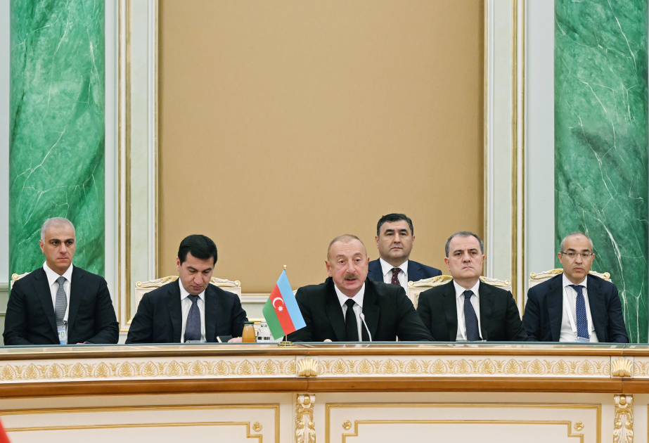President Ilham Aliyev addressed meeting of Heads of State of Central Asia and Republic of Azerbaijan in Astana VIDEO