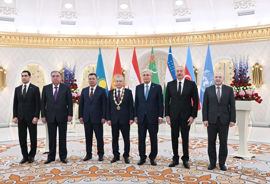 President Ilham Aliyev attended award ceremony for Uzbekistan’s President Shavkat Mirziyoyev in Astana VIDEO