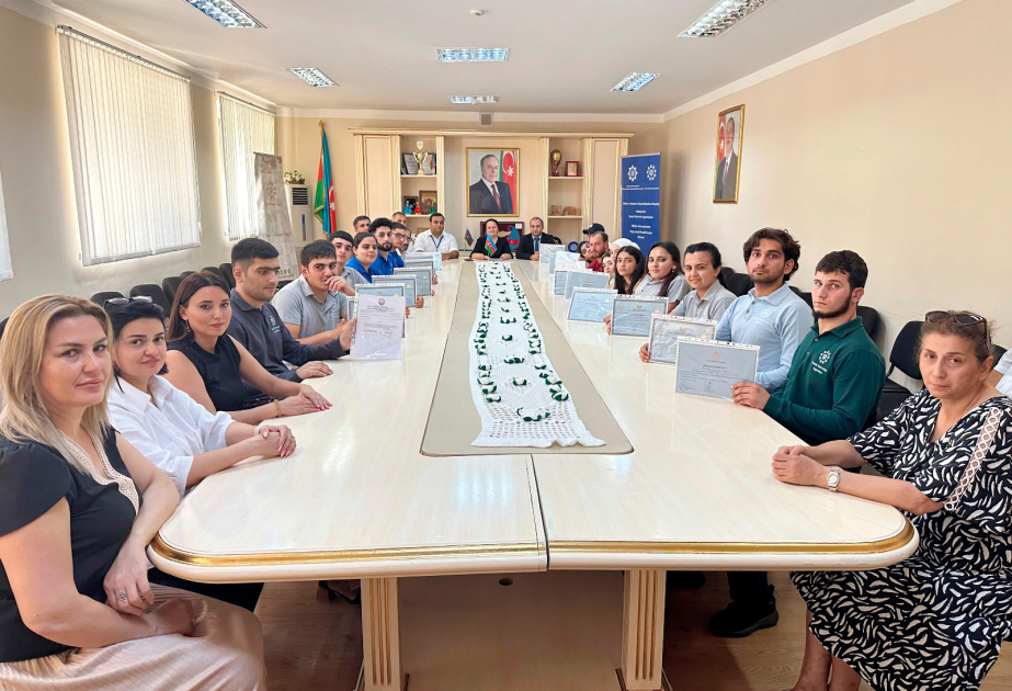 Bu il peşə hazırlığı keçən 54 gəncə şəhadətnamə verilib