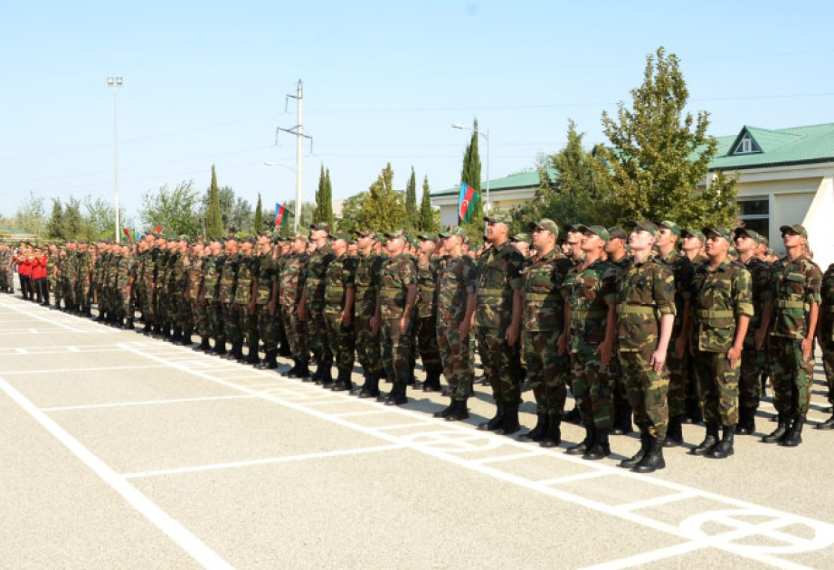 FHN-in “N” saylı hərbi hissəsində gənc əsgərlər and içiblər