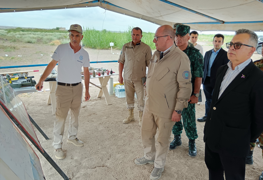 Minalardan və partlamamış hərbi sursatlardan təmizləmə üzrə işçi qrupun Cəbrayıl və Laçına səfəri başlayıb