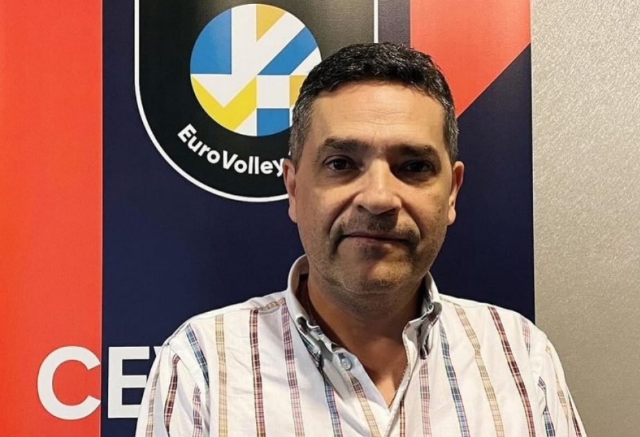 Azərbaycan Voleybol Federasiyasının rəsmisi Avropa çempionatının təsnifat mərhələsinin oyununda