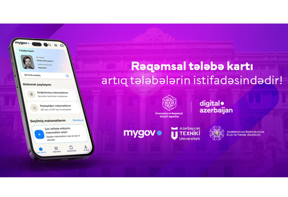 Rəqəmsal tələbə kartı istifadəyə verilir