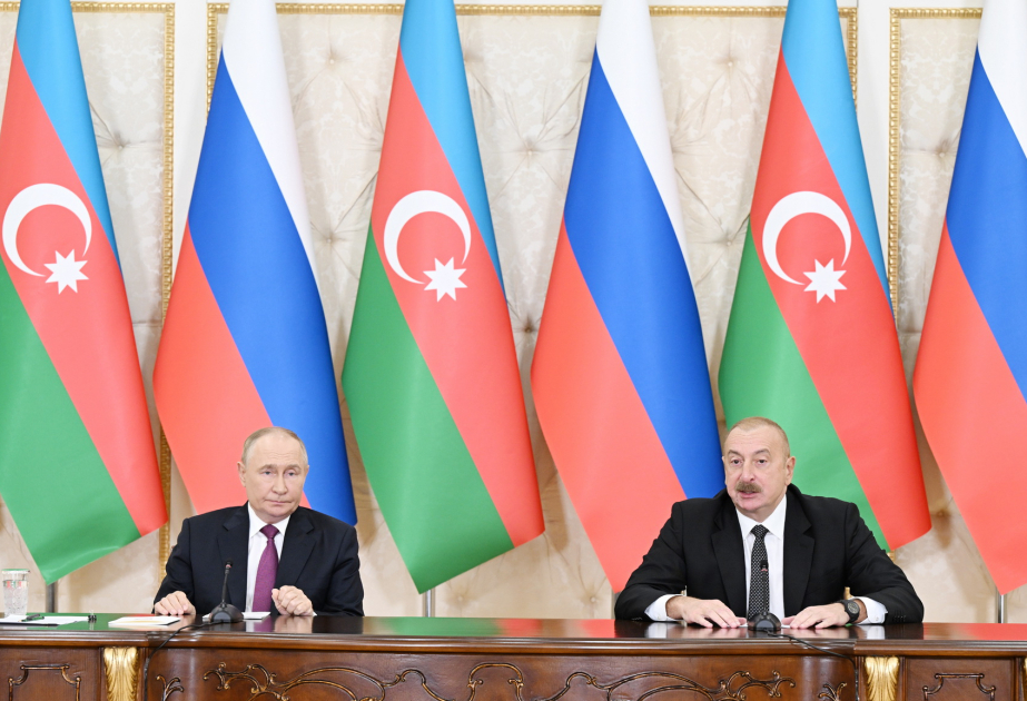 Les présidents azerbaïdjanais et russe font des déclarations à la presse VIDEO