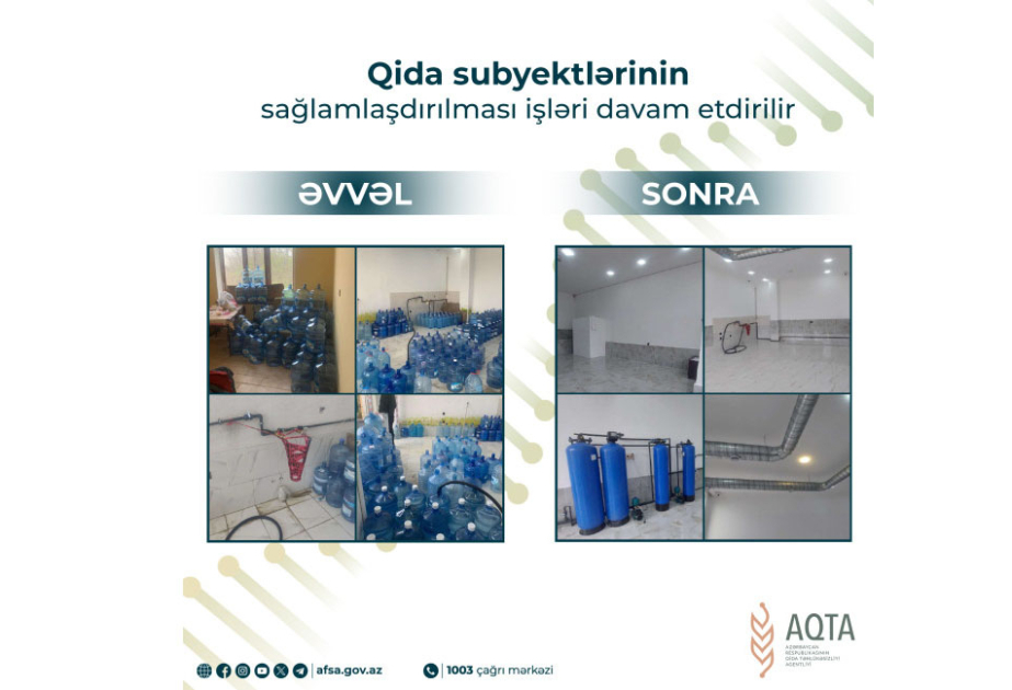 Biləcəridə qablaşdırılmış içməli su müəssisəsinə tətbiq edilmiş məhdudiyyət aradan qaldırılıb