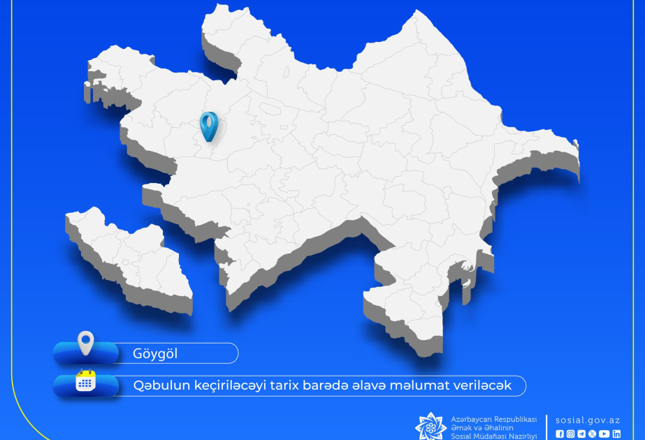 Əmək və əhalinin sosial müdafiəsi nazirinin Göygöl rayonunda keçirəcəyi vətəndaş qəbulunun vaxtı dəyişdirilib