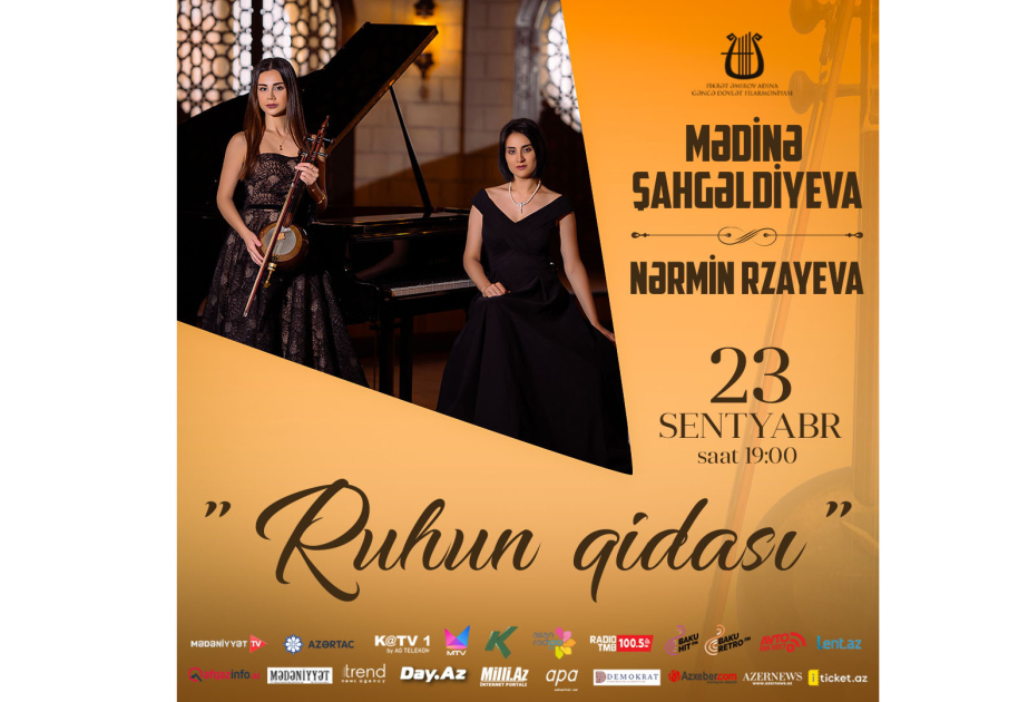 Gəncə Dövlət Filarmoniyasında “Ruhun qidası” adlı konsert proqramı keçiriləcək