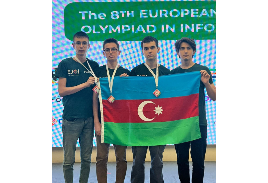 Məktəblilərimiz Yeniyetmələrin Avropa İnformatika Olimpiadasında gümüş və bürünc medallar qazanıblar