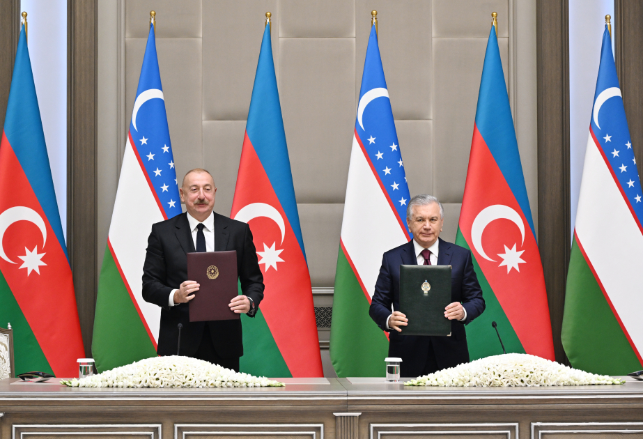 Azerbaijan, Uzbekistan signed documents VIDEO
